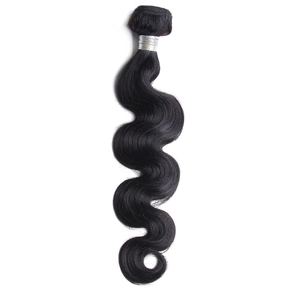 Bundles 100% Human Hair Extension Body Wave 10 Inch Hair Black Color 2 ...