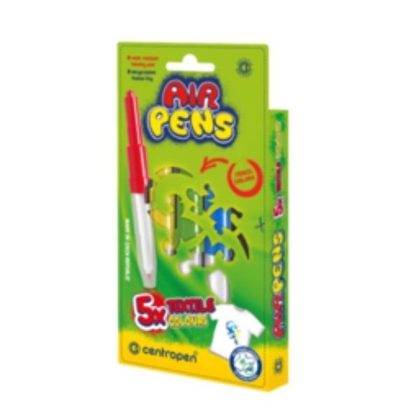 Centropen airpens 5 pcs textile colours