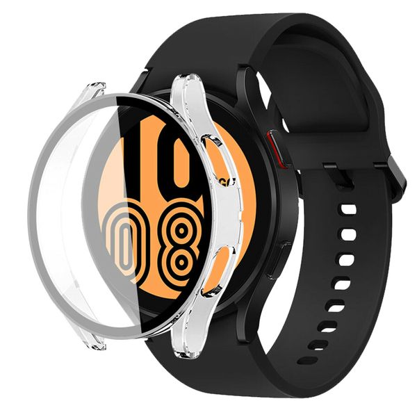 44mm Cover Case with Tempered Glass Film Compatible with Samsung Watch 4