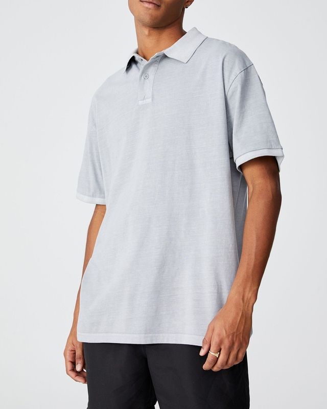 Men's Cotton On Oversized Washed Polo - Overcast Grey | Shop Today. Get ...