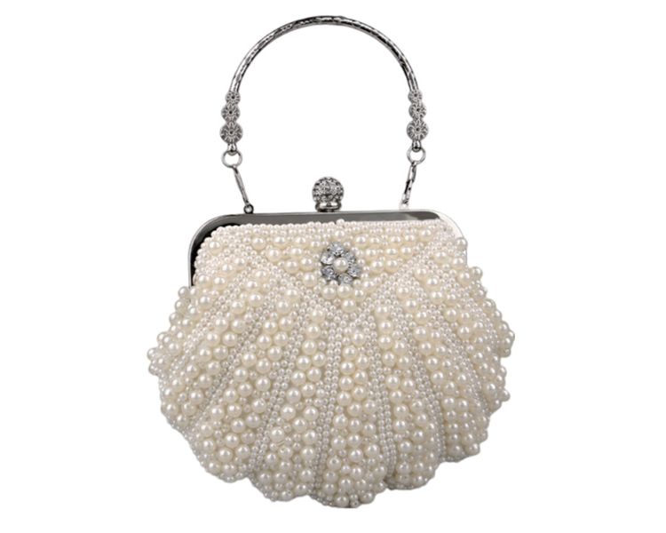 Ladies Pearl Clutch Bag