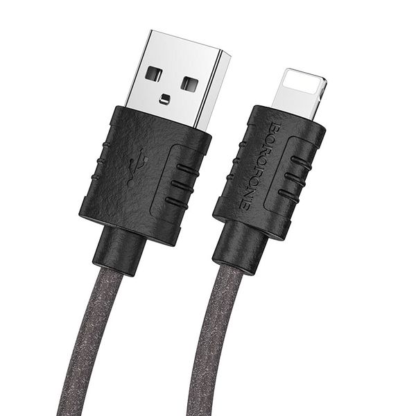 Borofone Fast Charging Data Cable For Lightning - BX52 Black