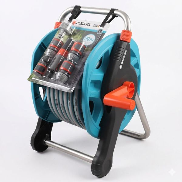 Hose Water Reel Includes Fittings 13mmX20m 2691-90