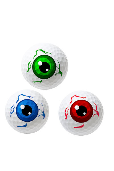 Golf Balls Funny Eyes
