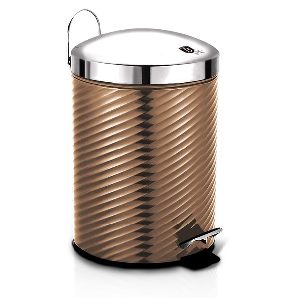 Berlinger Haus 5 Litre Stainless Steel Premium Pedal Bin - Rose Gold