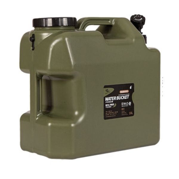 Camping Water Canister With Faucet - Green 18L