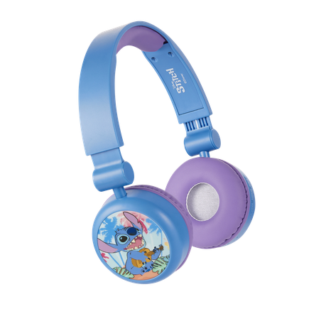 Disney Stitch Bluetooth Headphones with 3D Removable Silicone Cups Image