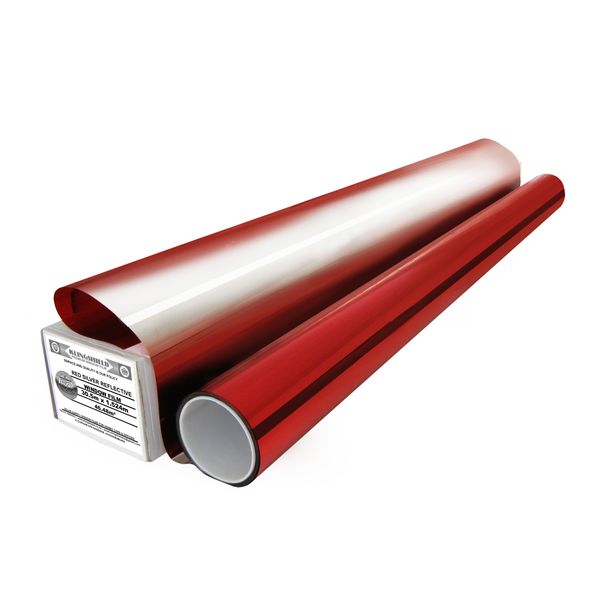 Klingshield Full Roll Dark Red Reflective Film - 1.5m x 30.5m