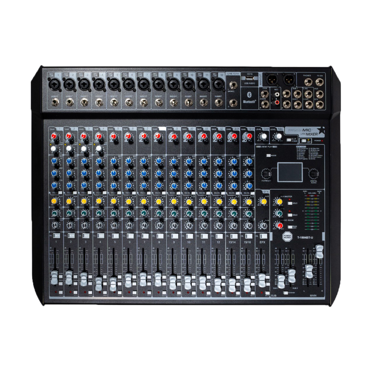 PowerWorks T-1804BT-U -18 Channel Analog Mixer | Shop Today. Get