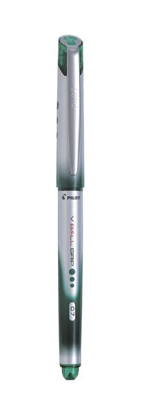Pilot BLN-VBG V Ball Grip Fine 0.7 Liquid Ink Pen - Box of 12 - Green