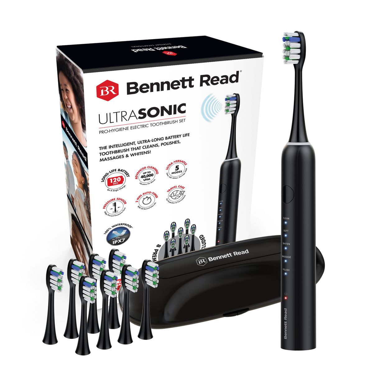 Bennett Read Ultra Sonic Electric Toothbrush with Ultra-Long Battery Life