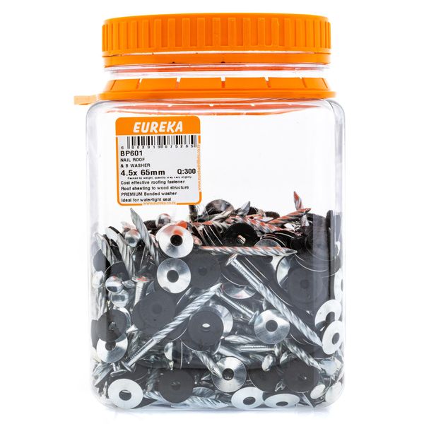 EUREKA Roof Nail &amp; Cap 5 x 65mm* Q:300 BP601