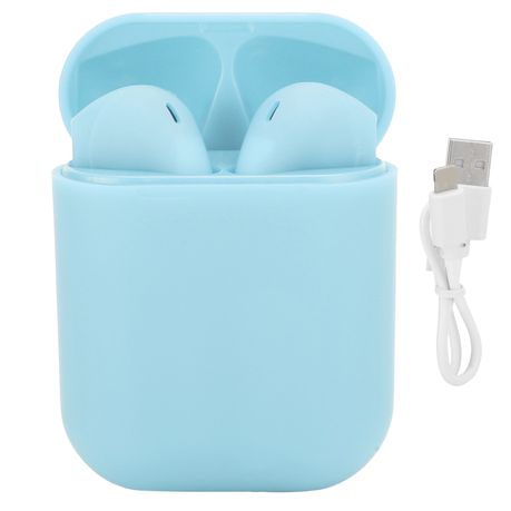 TWS Bluetooth 5.0 Wireless Earbuds Touch Control Headset Earphone LightBlue Image