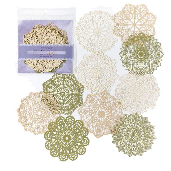Craft Lace Scrapbooking Material Paper Vintage Mandala 10pc