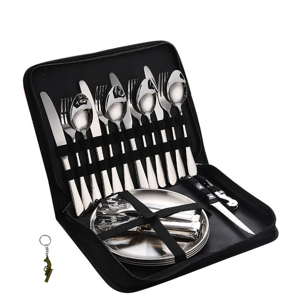 Camping Knife Sets Set 20 Pieces Utensils
