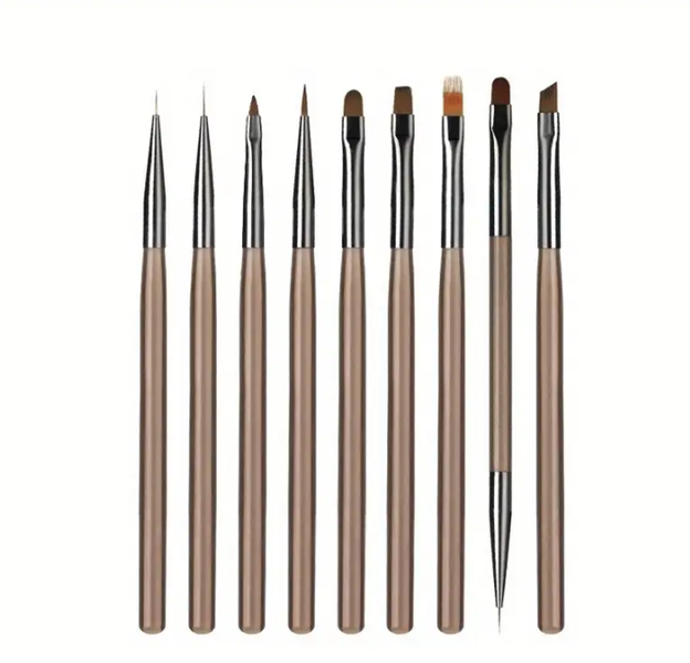 Everlead Manicure Brush set - 9 piece