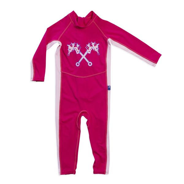 Parental Instinct Girls Quick Dry UPF50+ Full Body Swim Suit - Pink