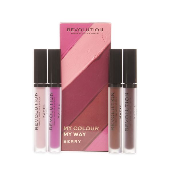Revolution Beauty My Colour My Way Berry Lipstick Set