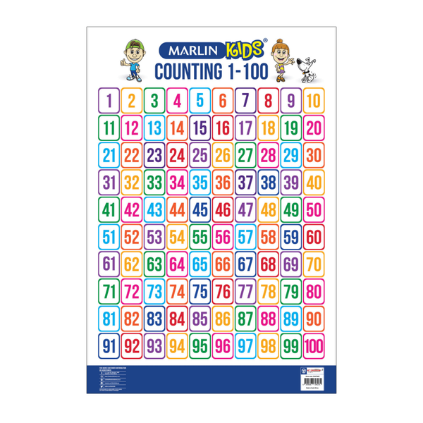 Marlin Kids Chart - Counting 1 to 100