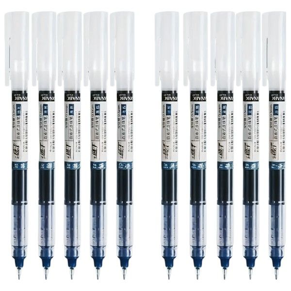 10 Piece - Ultra-Smooth 0.5mm Tip Gel Pens With Quick Drying - Black
