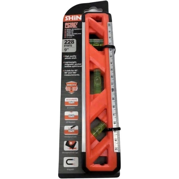 Shind 228mm Magnetic Pocket Spirit Level