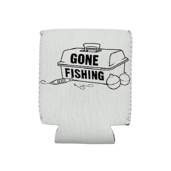 Gone Fishing Printed Can Holders