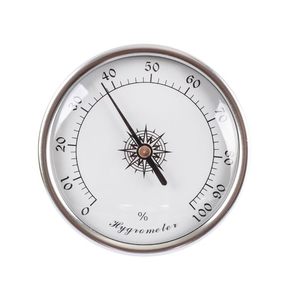 Round Metal Portable Accurate Cigar Hygrometer