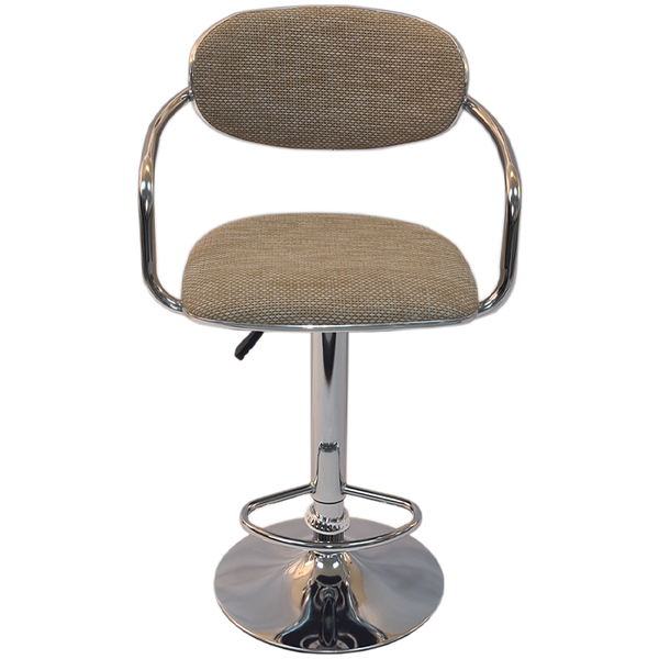 Rattan Barstool with Gaslift and Swivel function - Light Brown