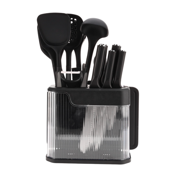 MUSKETEERS Silicone Kitchen Utensil Set Knife &amp; Spoon Set - 17 Piece