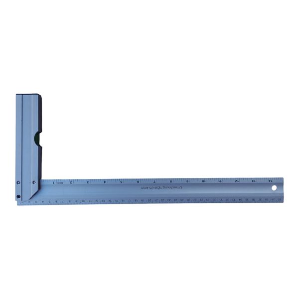 Right angle 40cm Industrial Aluminum Ruler with Spirit Level