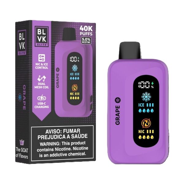 BLVK MMF 40000 Puffs Disposable Vape - Grape Ice (Pack of 4)