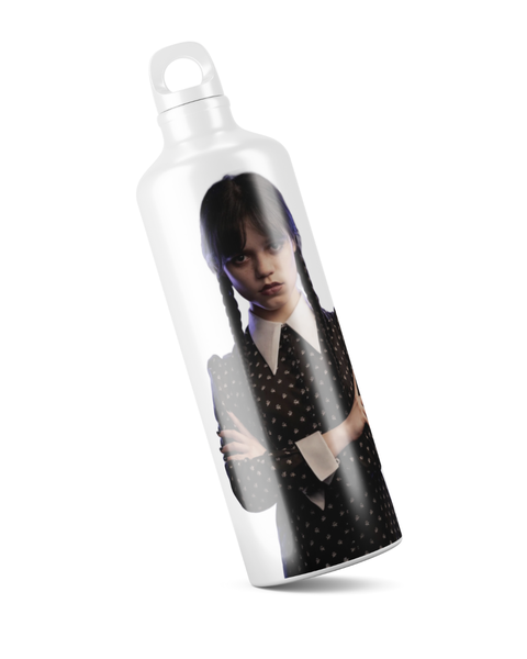 Katz Designs - Metal Water Bottle - Wednesday