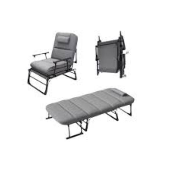 3-in-1 Folding Recliner Lounge Chair &amp; Portable Cot