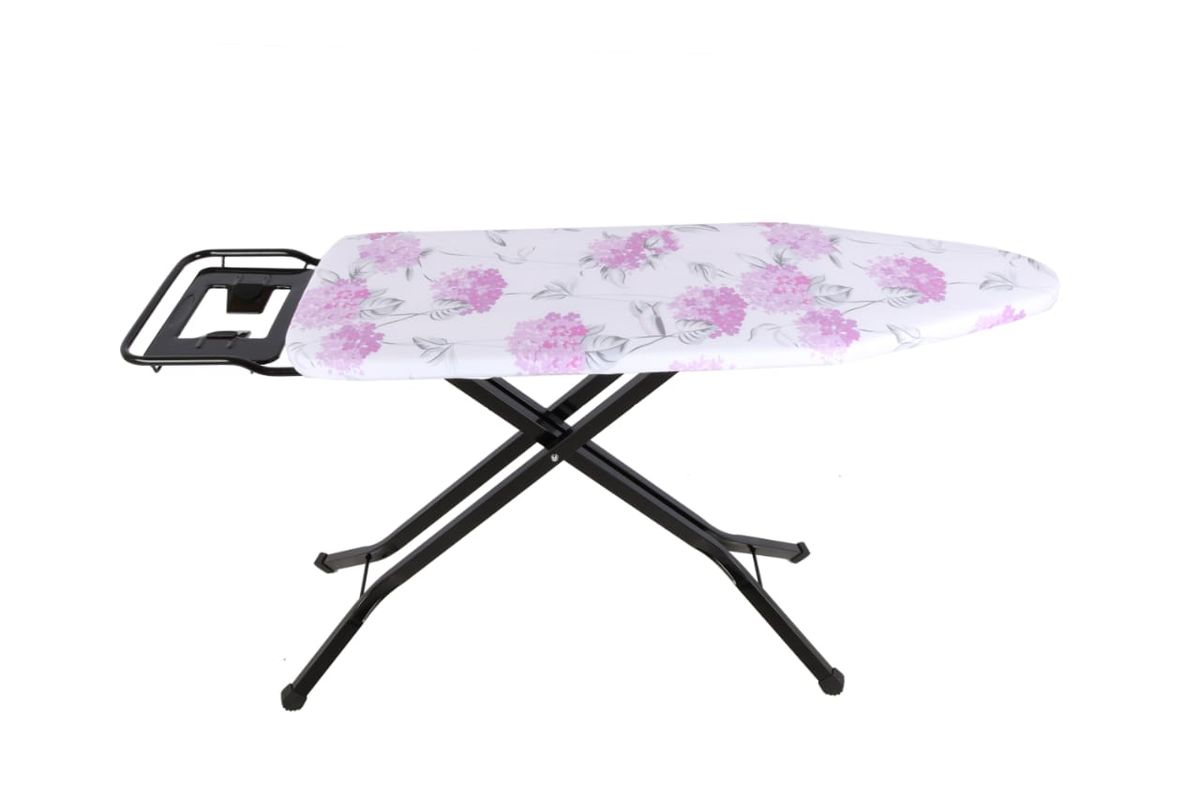 Conic Premium Steel Ironing Board 132x33cm White with Purple Flowers Buy Online in South
