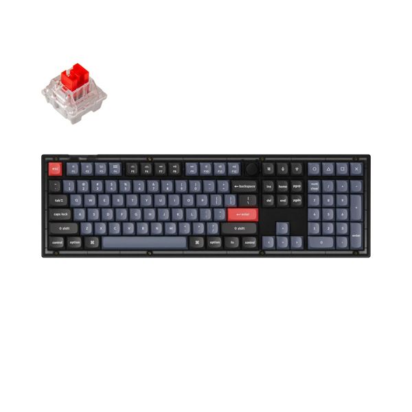 Keychron V6 QMK Custom Red Switch Mechanical Keyboard