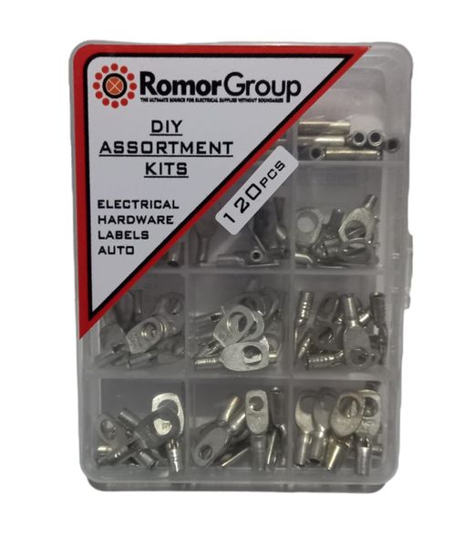 RomorGroup - Cu Lug &amp; Ferrule Crimping Kit 120 Pieces