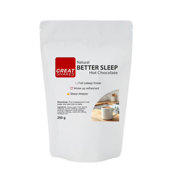 Better Sleep Hot Chocolate | Incl Magnesium, L-Theanine &amp; Tryptophan | 250g