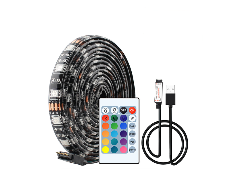 3M USB TV RGB LED 5050 Strip Light