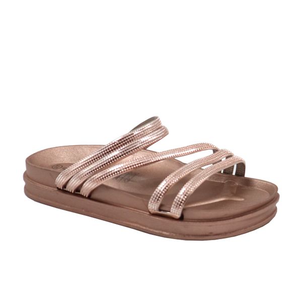 Ladies Multi Strap Summer Slide