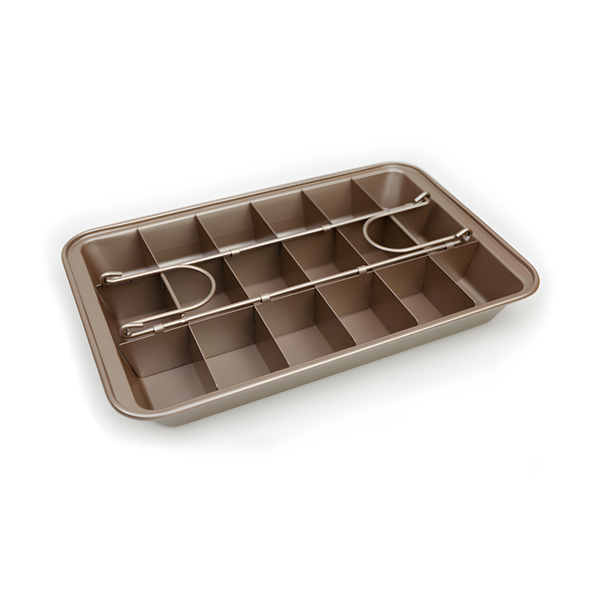Brownie Pans with Dividers Non-Stick Brownie Baking Tray Baking Sheet Pan