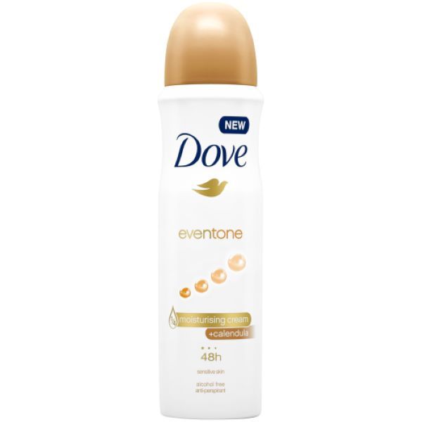Dove Antiperspirant Deodorant Body Spray Even Tone Sensitive 150ml x 2