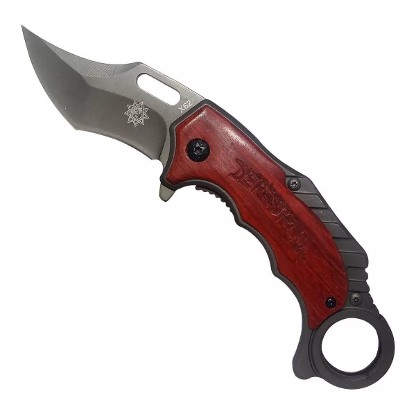 Deresrina - Grey X62 Folding Karambit Knife