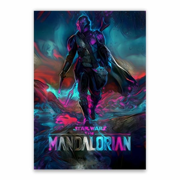 The Mandalorian Colourful Decorative Poster - A1