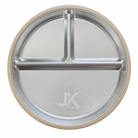 JKjustkidin Premium 304 Stainless Steel Baby Suction Plate BPA Free Image