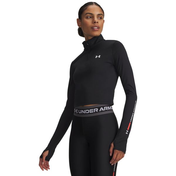 Under Armour Women's Tech Branded 1/2 Zip Jacket - Black