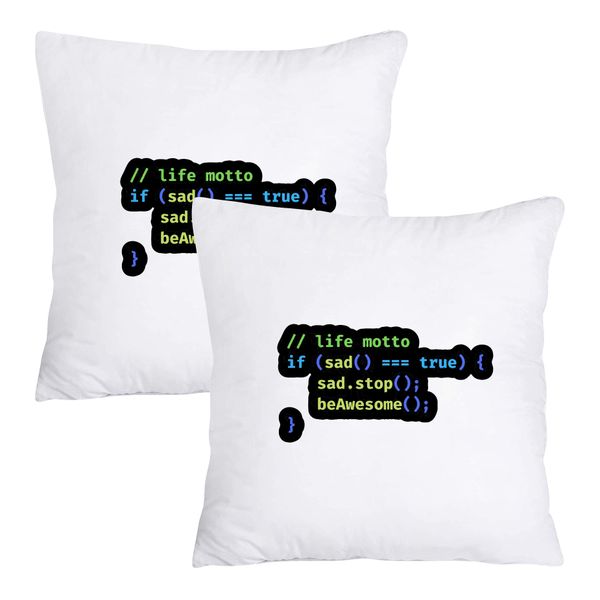 Scatter Cushion Cover Set - Life motto if sad