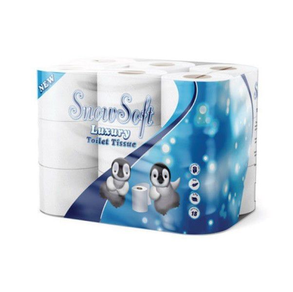 Snow Soft 2 Ply Luxury Toilet Paper - 18's