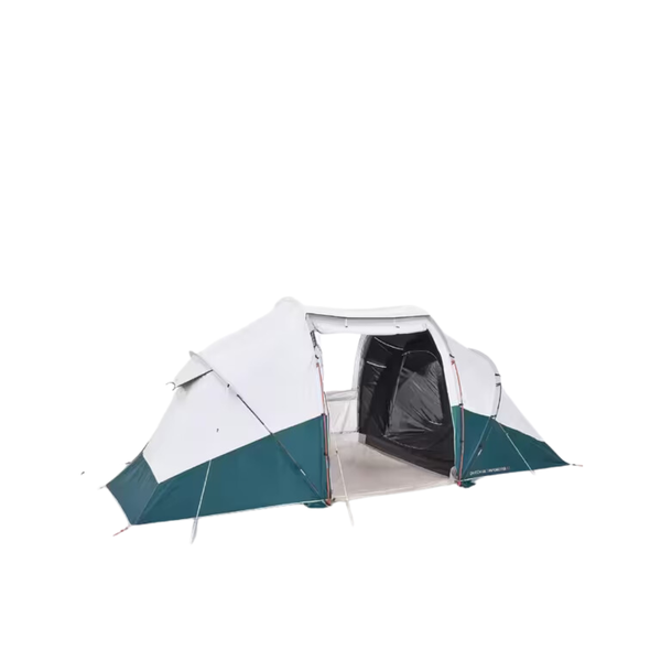 Quechua Camping Tent with Poles - Arpenaz 4.2 Fresh &amp; Black