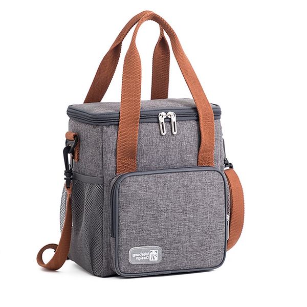 Thermal Picnic Bag with Bottle Holder And Adjustable Shoulder Strap