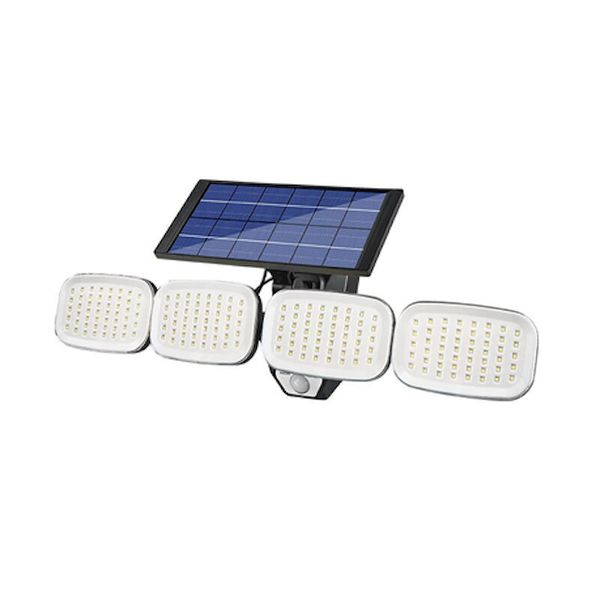 ZEE 200 SMD LED Four Head Solar Sensor Light - Outdoor Security Light